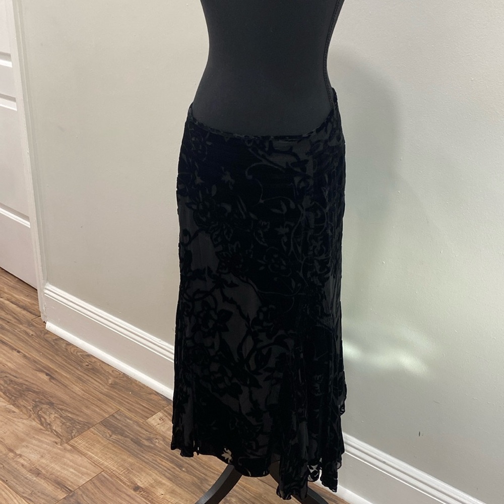 Fresh Twist grey & black maxi skirt